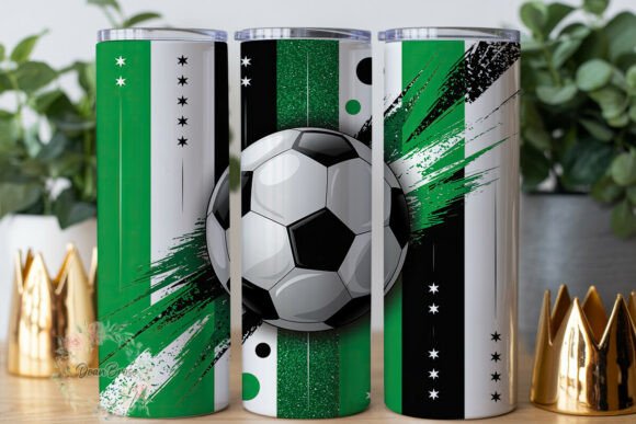 A Bold Soccer Graphic for Tumbler Wraps & More
