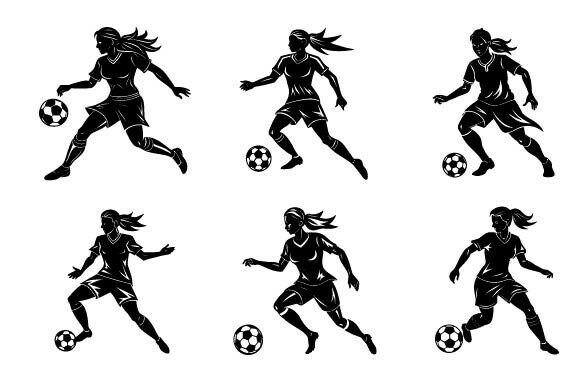 A Versatile Soccer Player Silhouette for Graphics & Illustrations