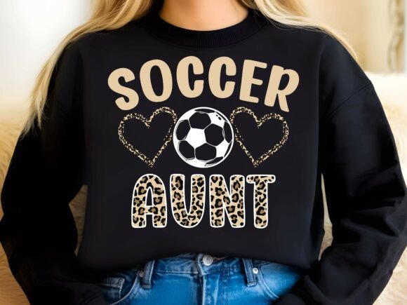 Aunt Soccer Aunt Leopard Print Heart Bal Graphic Template Review