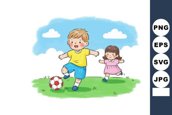 Children Playing Soccer Outdoors on Gree: Real Embroidery Review