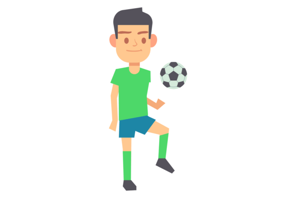 Football Player Play with Soccer Ball: Graphics & Illustrations Review