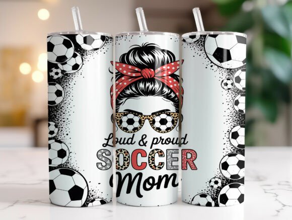 Leopard Soccer Mom Graphics for Tumbler Wraps