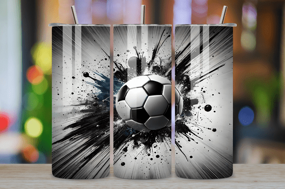 Soccer Ball Shattered Paint Tumbler Wrap: A Graphics Review