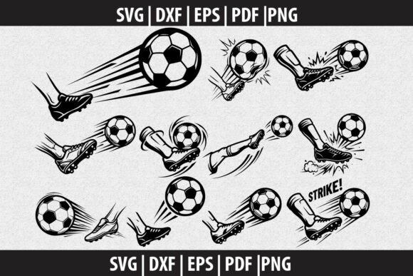 Soccer Ball SVG Graphics: A Clean Design for Crafting & Templates