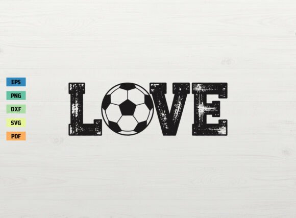Soccer Love Shirt SVG for Crafters and Graphics