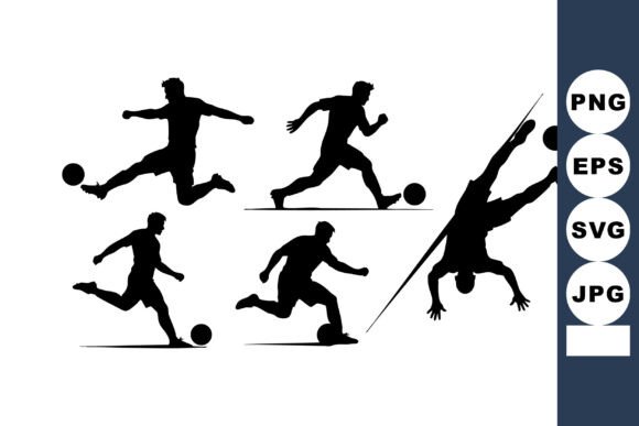 Soccer Players Silhouette Graphics: A Brand Designer's Review
