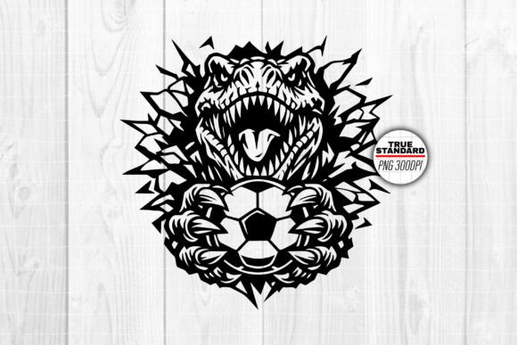 T-Rex Soccer: A Dinosaur Design for Craft & Commerce